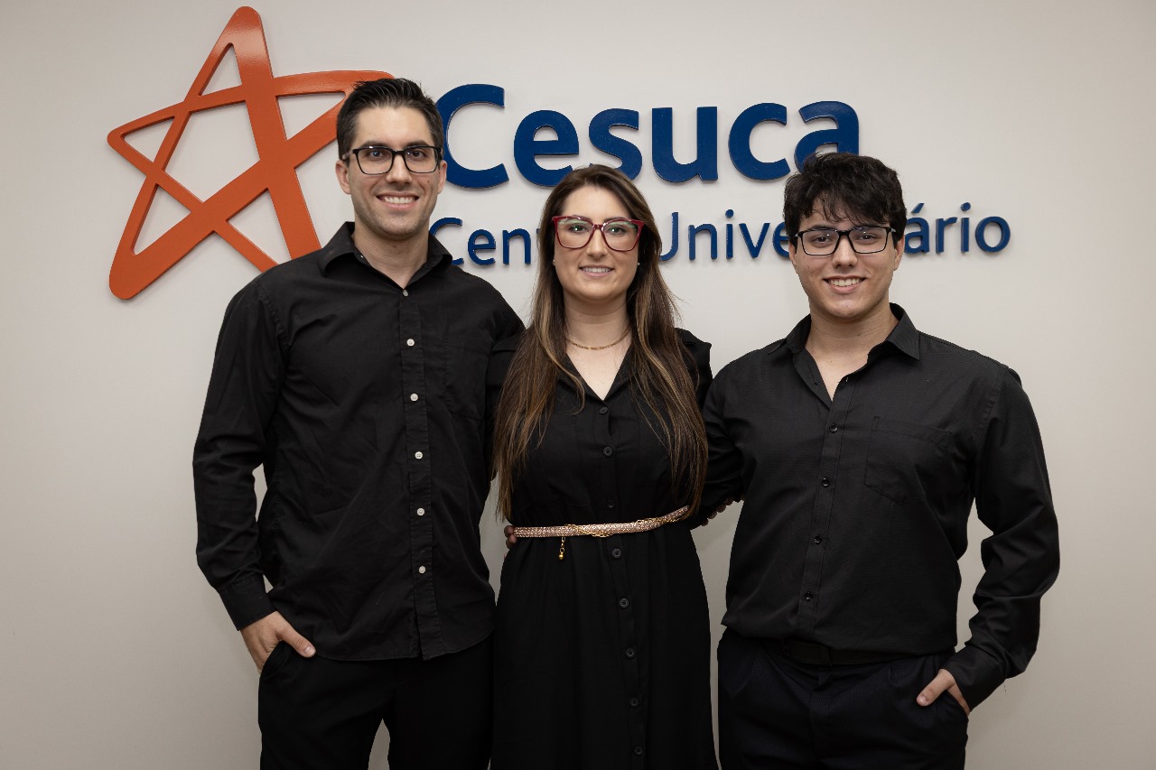 Ingrid, Marcelo e Henrique Dias Marin 